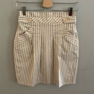 BCBGMaxAzria A-Line Pinstripe Skirt.